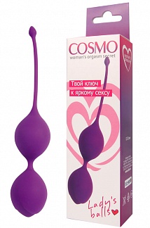 Вагинальные шарики фиолетовые Cosmo