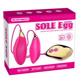 Виброяйца Sole Egg на д.у. розовые