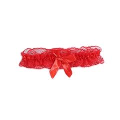 Подвязка красная кружевная-эротическое белье
