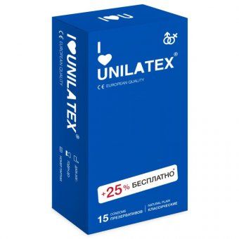 Unilatex гладкие презервативы 12 шт