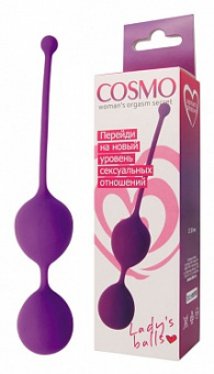 Вагинальные шарики фиолетовые Cosmo