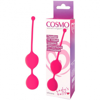Вагинальные шарики розовые Cosmo
